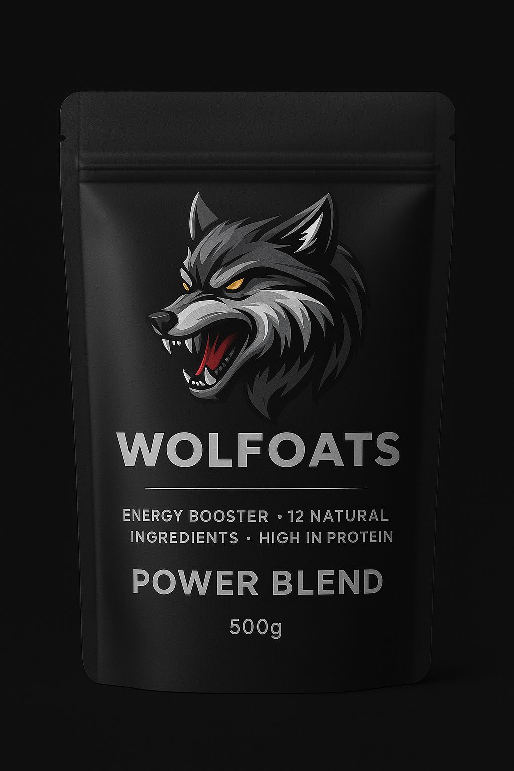 WOLFOATS Power Blend – Natural Energy Booster (500g)